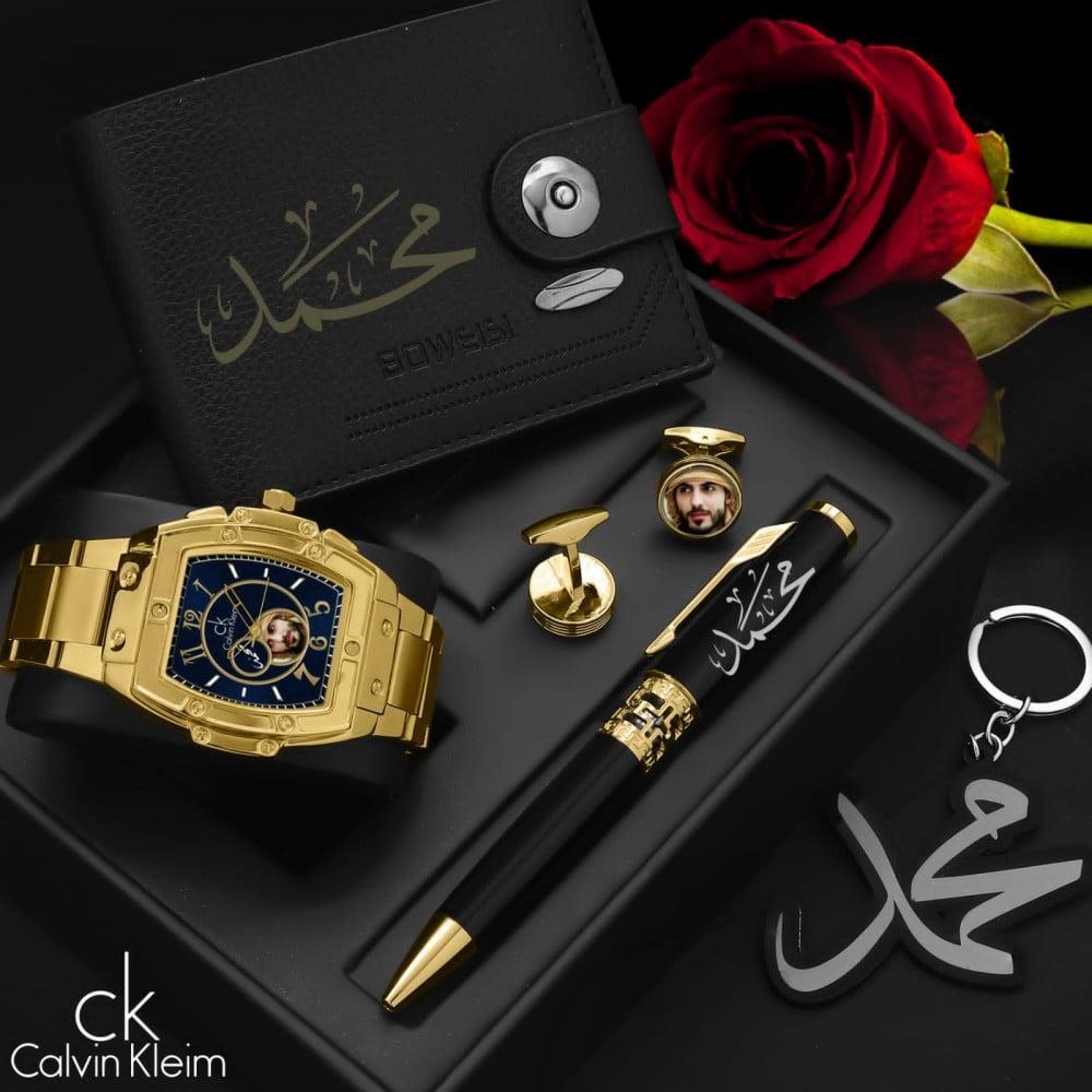 طقم ساعه رجالي شكل باتيك