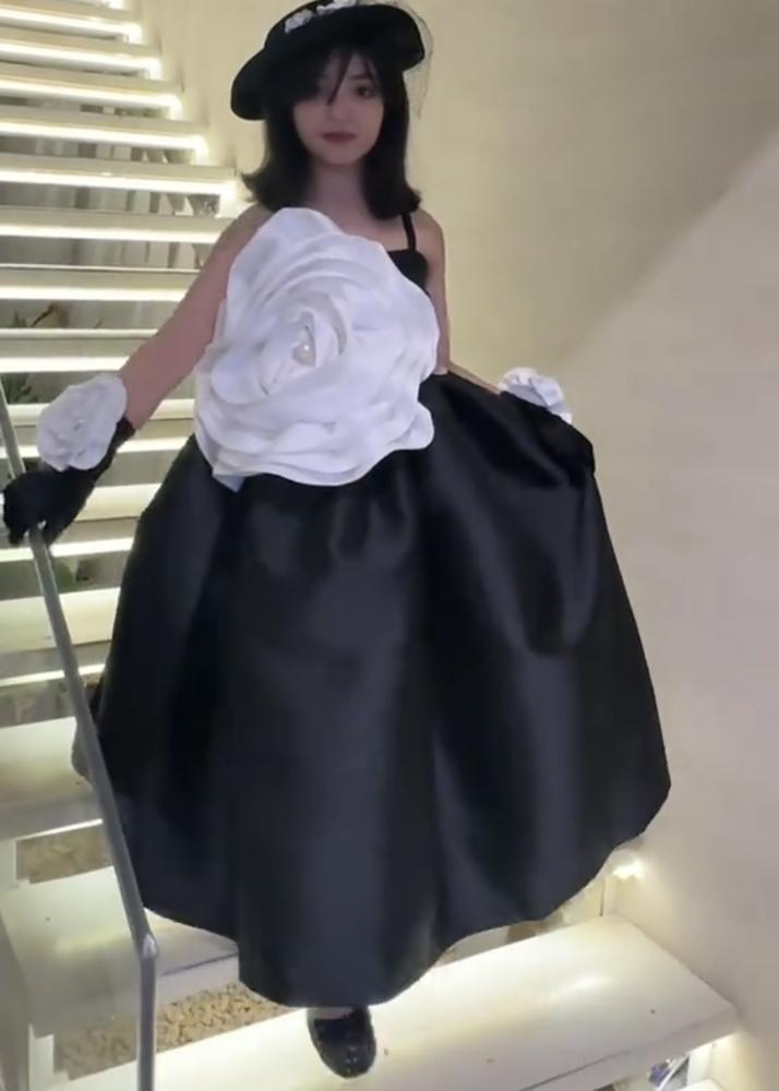 فستان العيد بناتي مع وردة