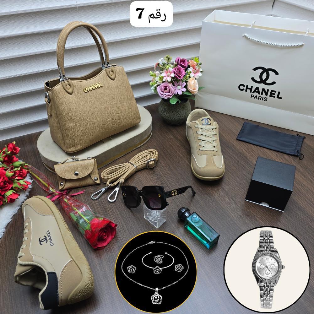 طقم شنطة ماركة شانيل
