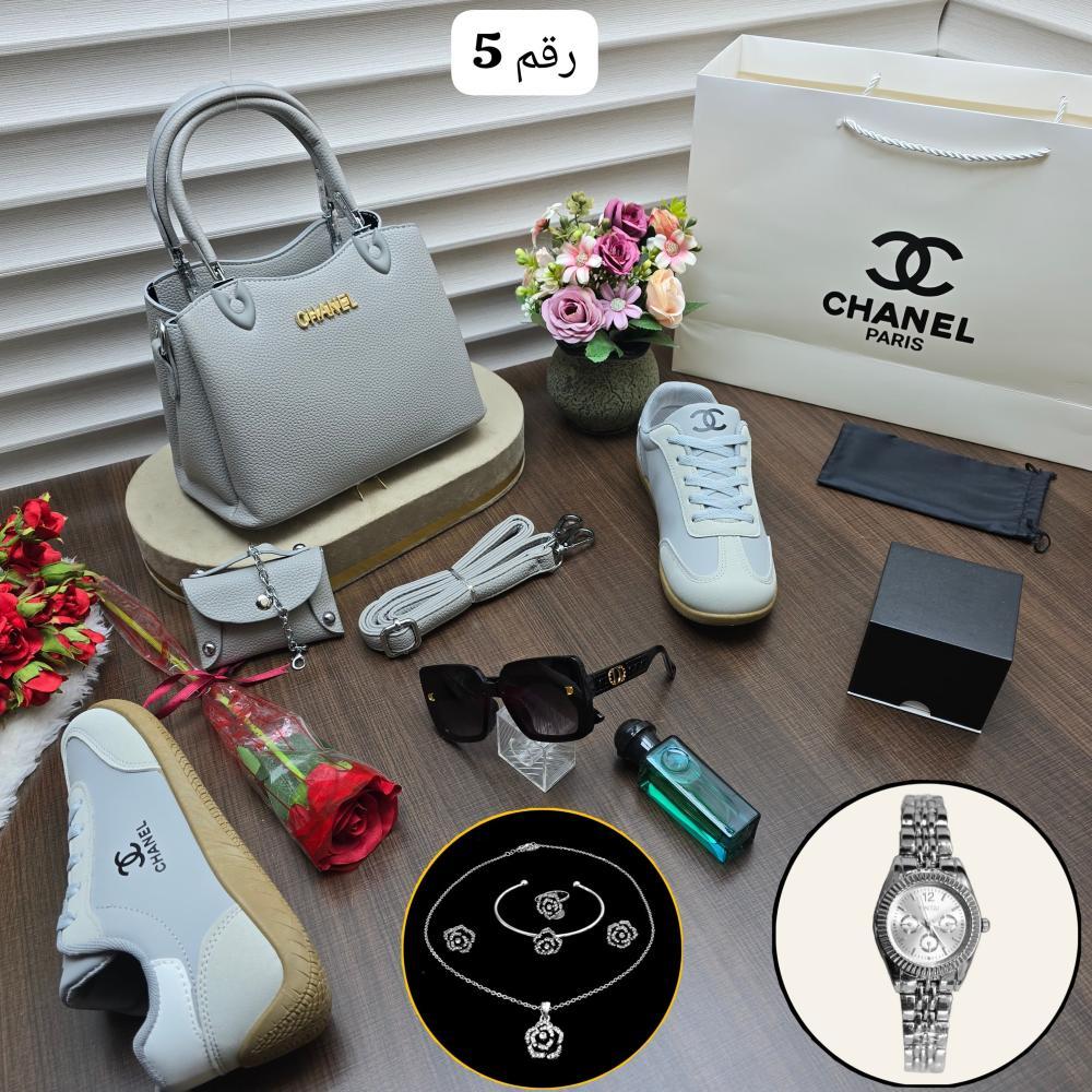 طقم شنطة ماركة شانيل