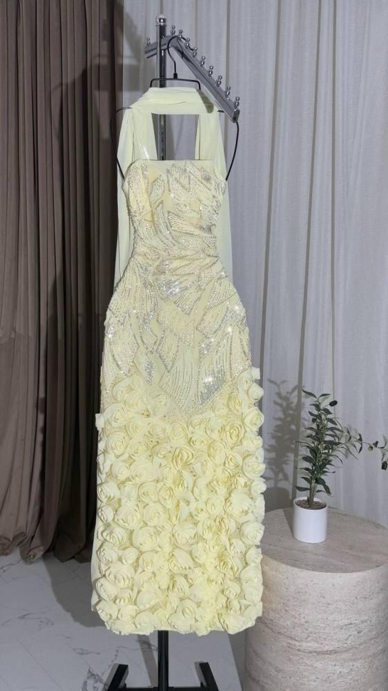 فستان جورجيت ليموني مورد