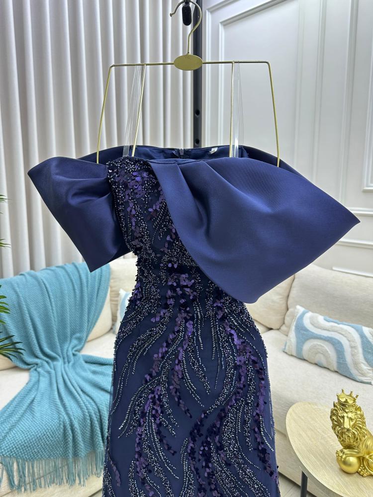 فستان سهره مكيادو كحلي