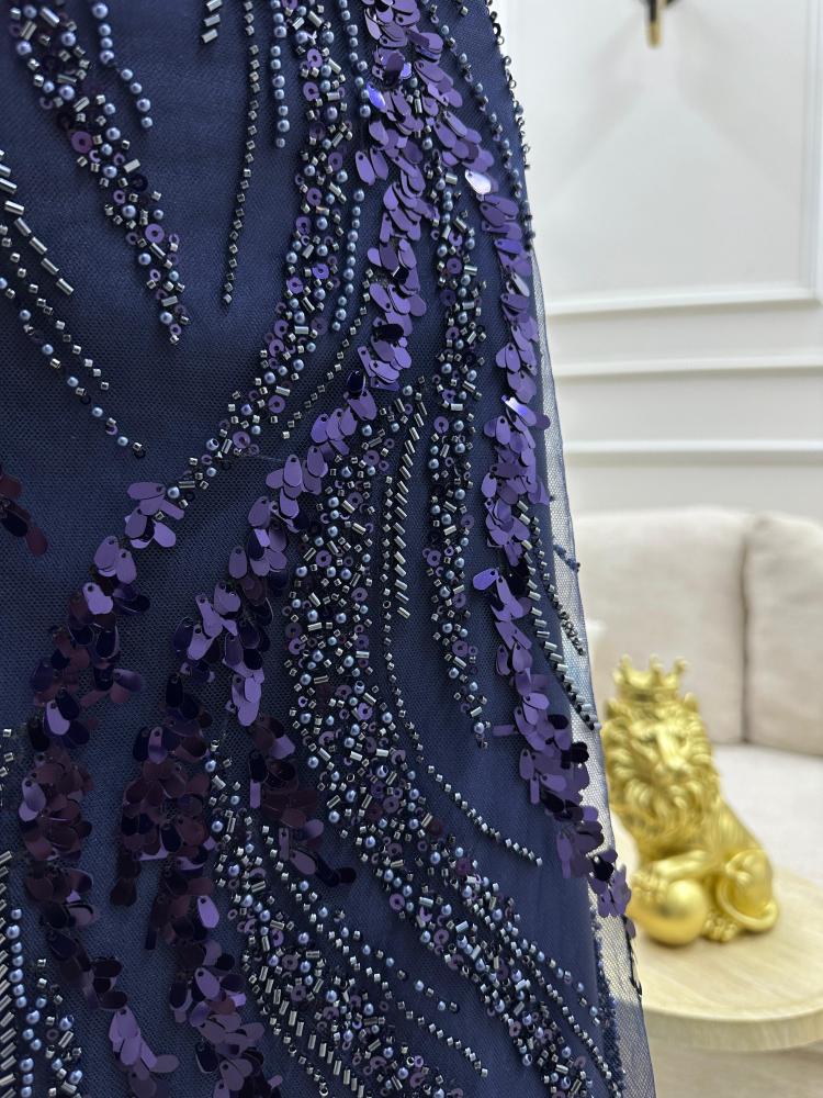 فستان سهره مكيادو كحلي