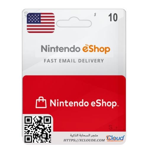 بطاقة نينتندو 10$ أمريكي Nintendo eShop