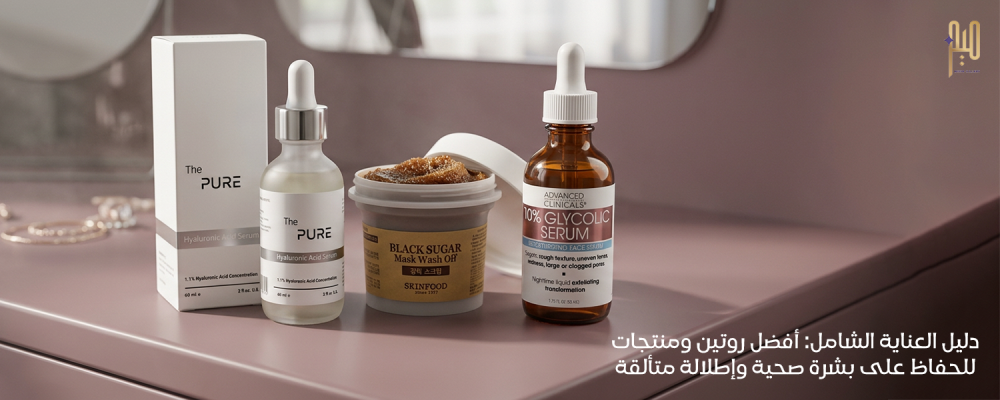 دليل العناية الشامل: أفضل روتين ومنتجات للحفاظ على بشرة صحية وإطلالة متألقة