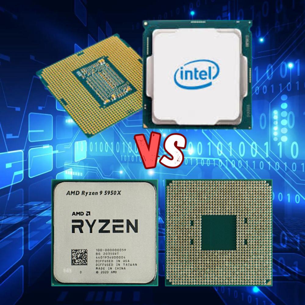 الفروقات بين معالجان انتل واي ام دي