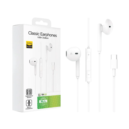 سماعة تايب سي Ten Plus Type-C Wired Earphones