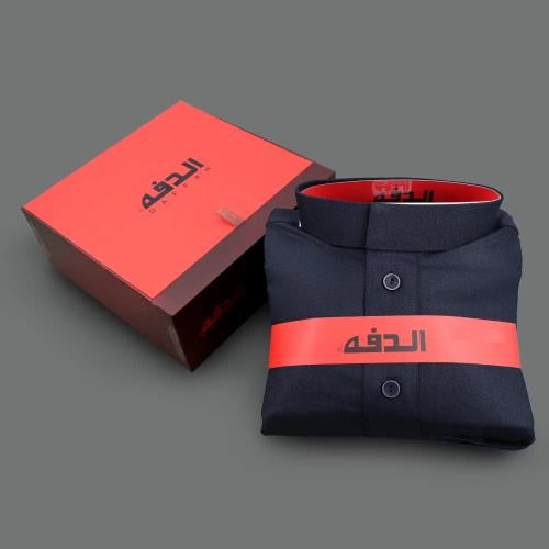 ثوب الدفه رجالي لون كحلي غامق