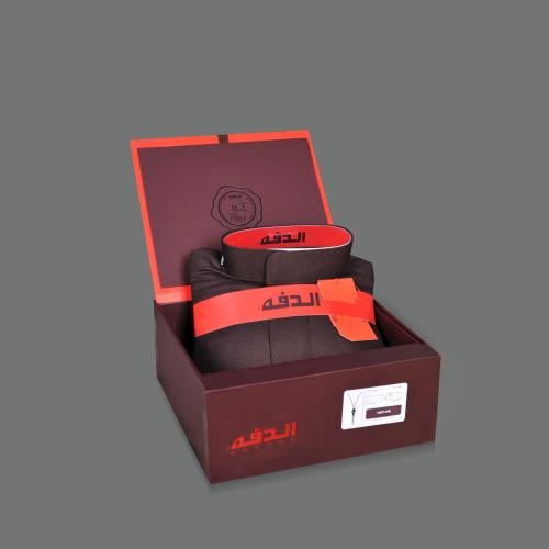 ثوب شتوي شبابي الدفه سحاب لون بني