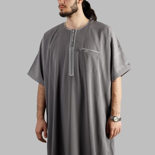 ثوب نوم ايكاف لون رمادي