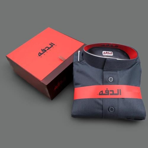 ثوب شتوي رجالي الدفه لون رمادي
