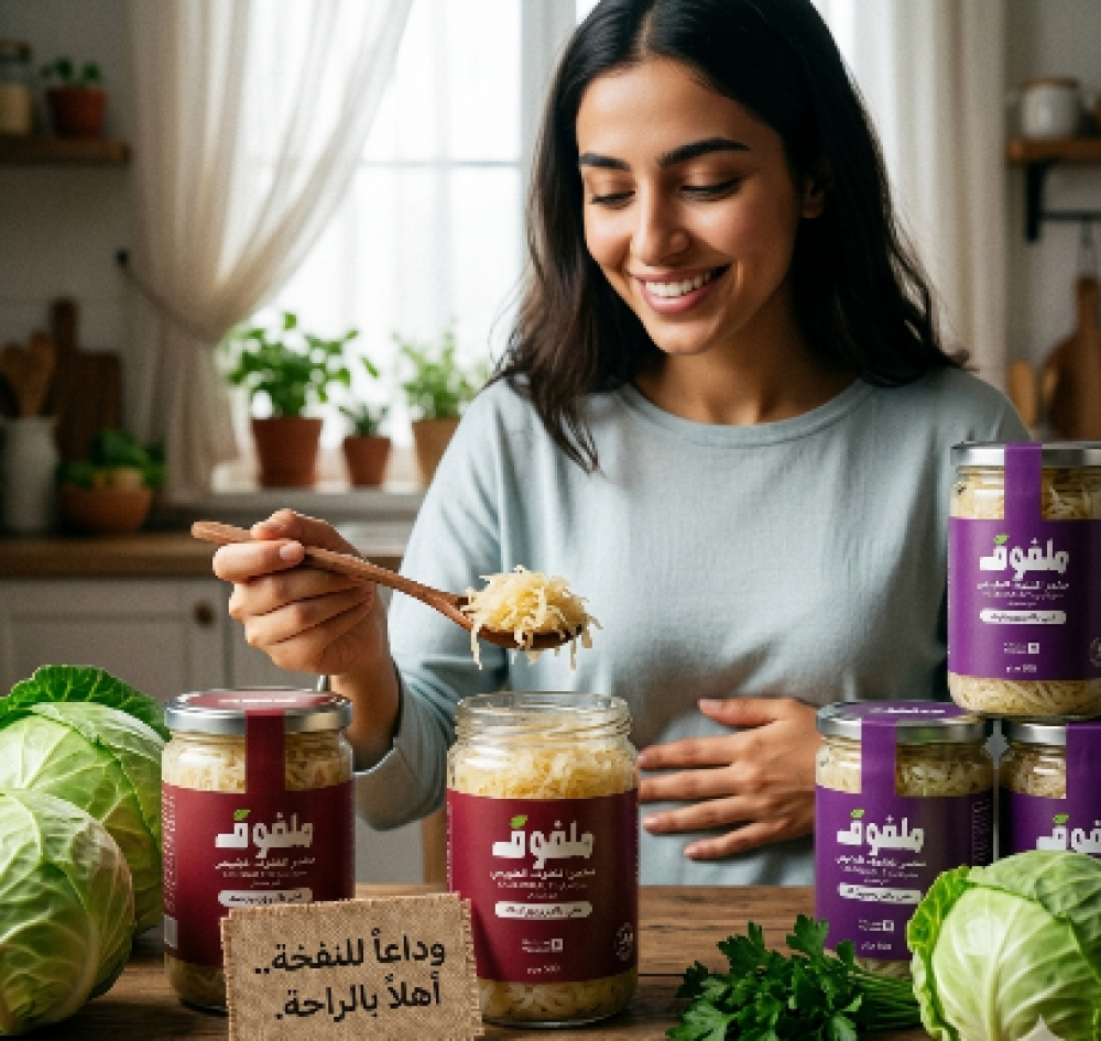 التخلص من نفخة البطن طبيعياً: لماذا مخمر الملفوف هو الحل الأفضل والأسرع؟