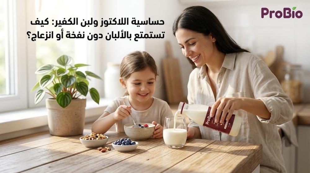 لبن الكفير البقري من بروبايو البديل لمن يعانون من حساسية اللاكتوز