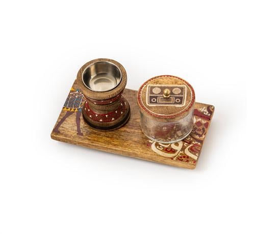 طقم مبخرة وعلبة