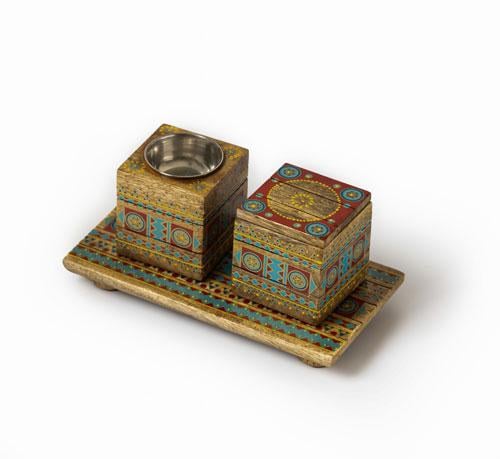 طقم مبخرة وعلبة