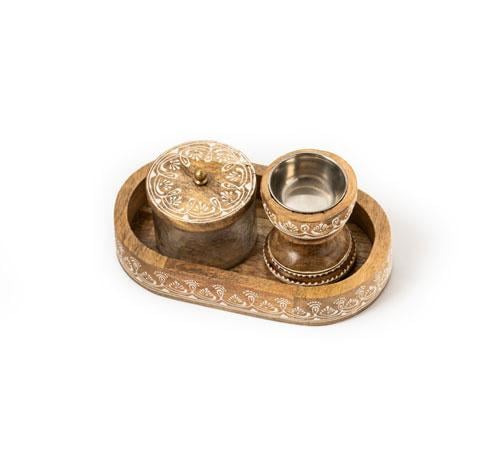 طقم مبخرة وعلبة