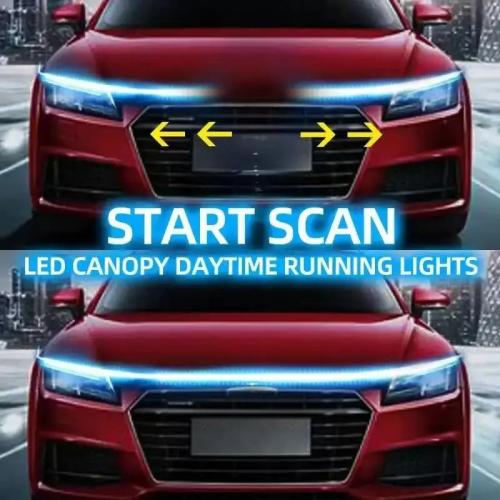 "ديناميك لايت" شريط أضواء LED لغطاء محرك السيارة