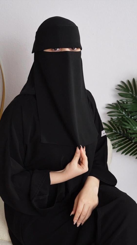 نقاب اسلامي طويل ربط
