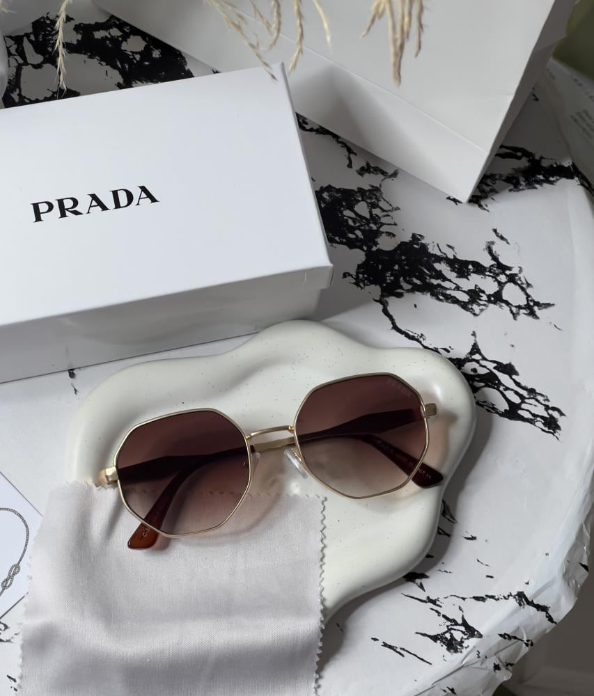 نظارة PRADA أطار -ذهبي