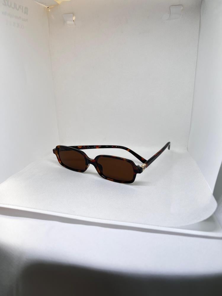 نظارة  miu miu- إطار بني - عدسة بني مدرج