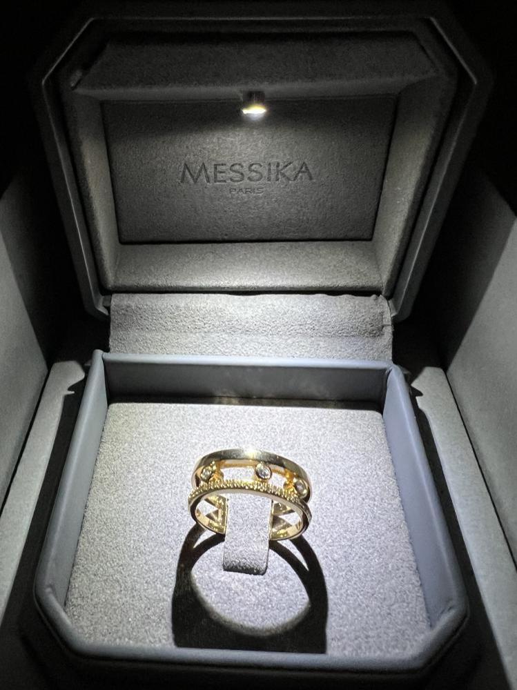 خاتم MESSIKA معدن ذهبي