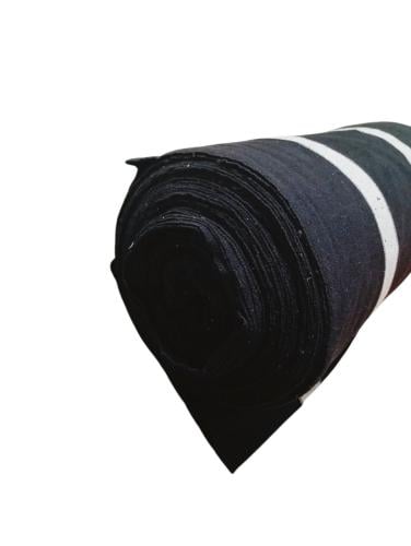 قماش مخطط اسود 26 مل 2*50 متر