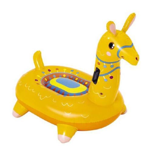 بست واي,  لاما فرشة مسبح نفخ مع مسكات  129X110CM