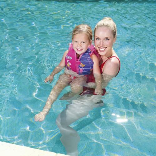 'بست واي  جاكيت سباحة فلين والدي وبناتي M/L