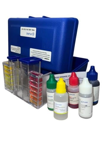 جهاز قياس الكلور وPH ونسبة الحموضة والقلوية