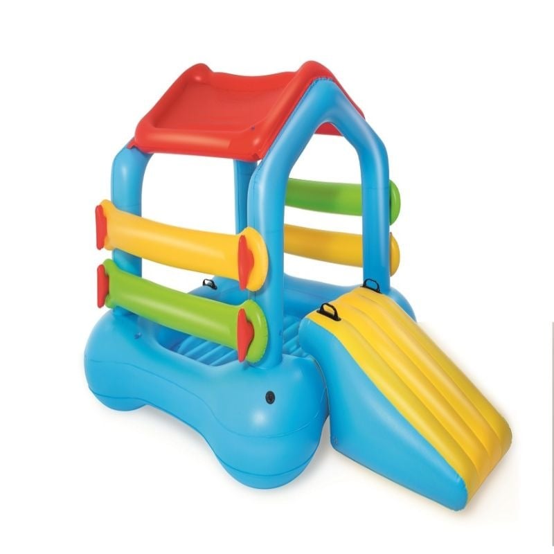 بست واي جزيرة مسبح مع مظلة وزحليقة