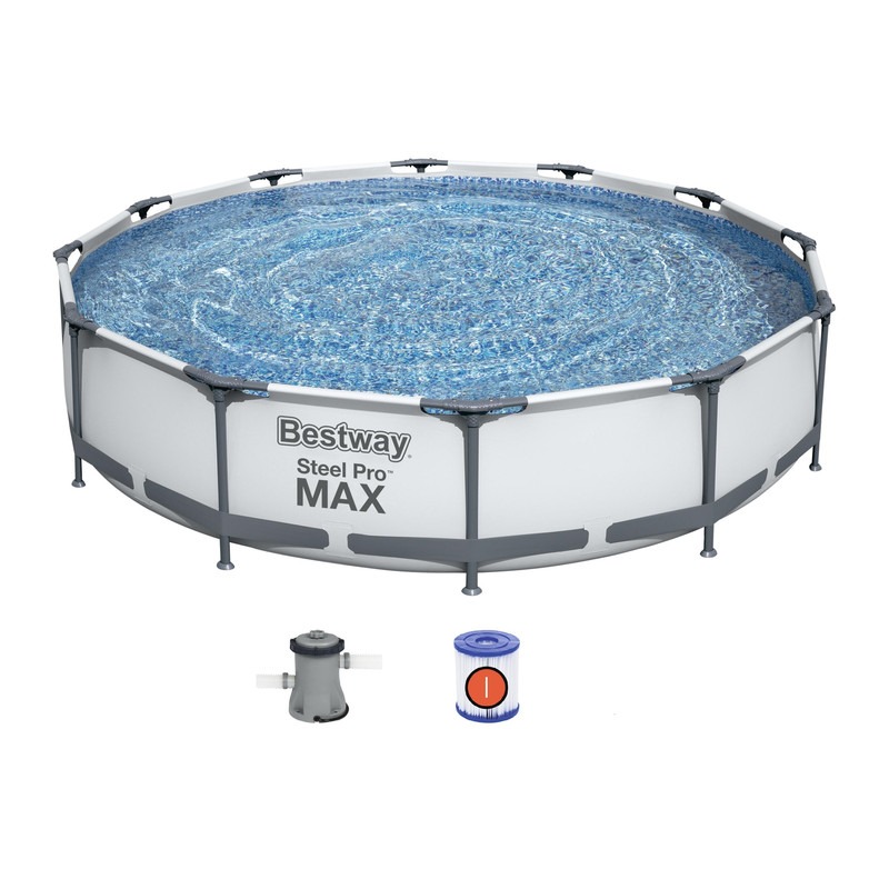 مسبح شراع فريم دائرى مع فلتر 366x76 سم