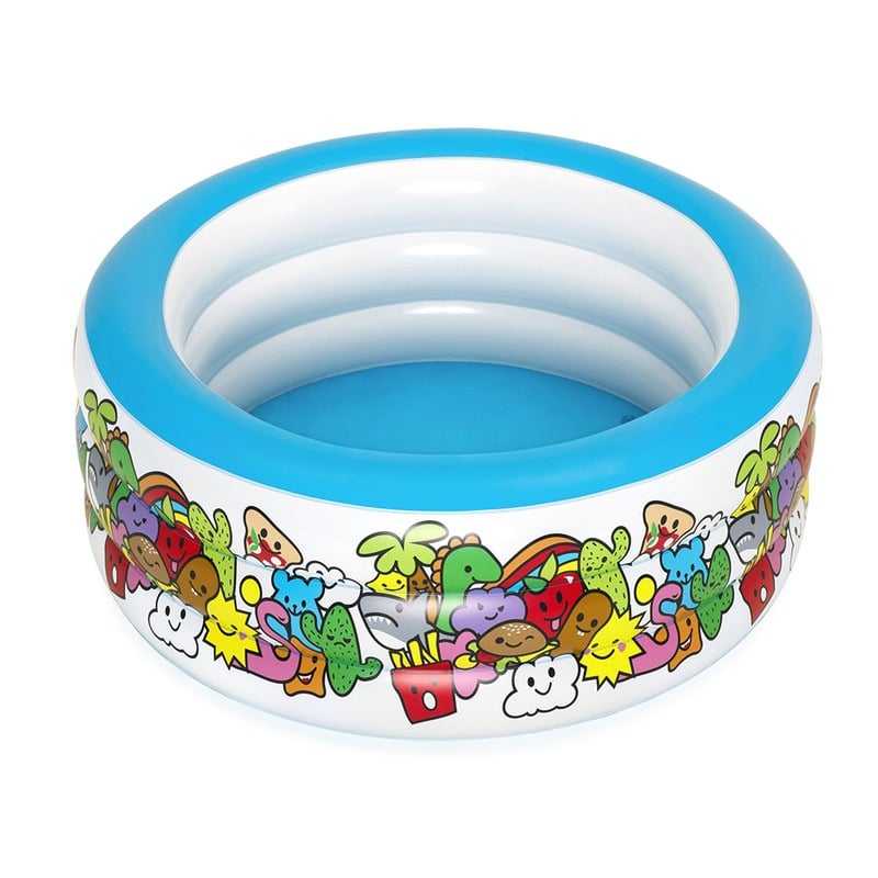 بست واي-مسبح نفخ اسماك دائري 3 طبقات عريض 152X51CM