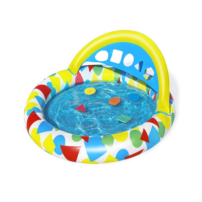 'بست واي,مسبح  طفل نفخ مع قو س بزل ، 120 × 117 × 46 سم