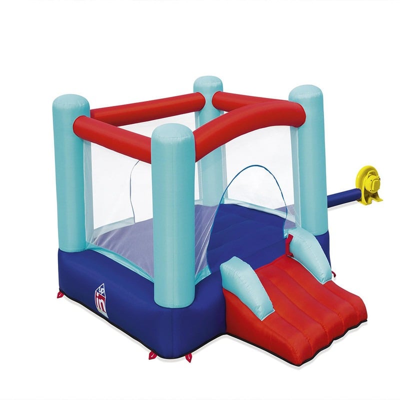 نطاطة الربيع مع زحليقة مع مضخة هواء