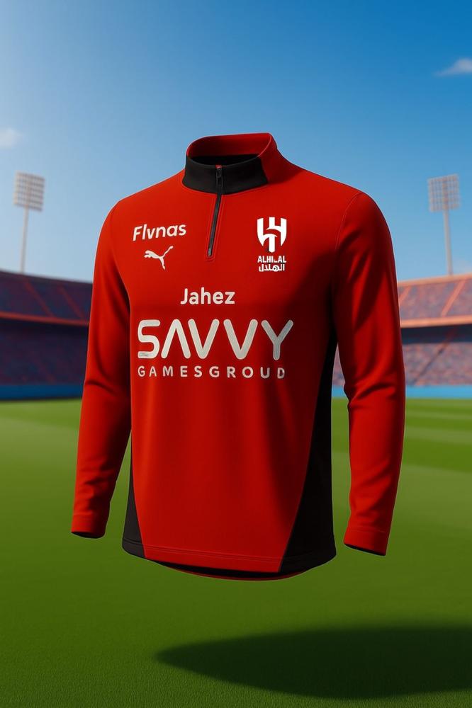 طقم تمارين الهلال الاحمر الجديد