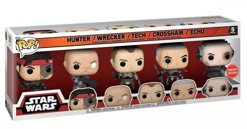 Pop!: star wars (the bad batch) 5 pack (Exc)