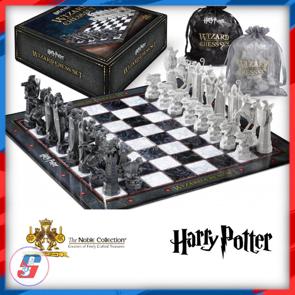 The Noble Collection Harry Potter Wizard Chess Set - 32 Detailed