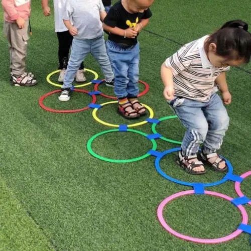 ألعاب الدماغ للأطفال مجموعة حلقات دائرة القفز الهو...