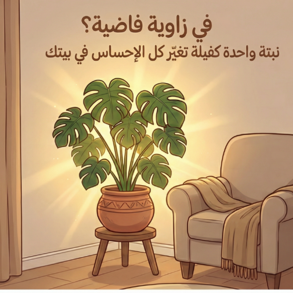 في زاوية فاضية ؟ نبتة واحدة كفيلة تغيّر كل الإحساس في بيتك