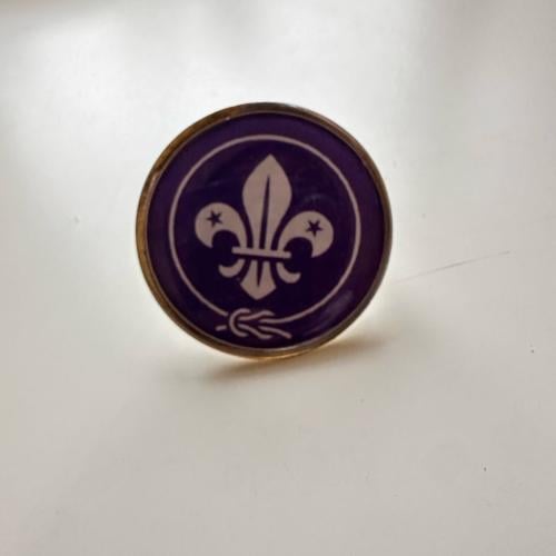 ماسك منديل شعار scouts بنفسجي معدن