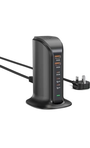 في اتش بي دبليو محطة شحن USB 55 واط، شاحن USB نوع...