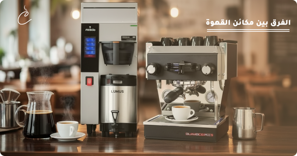 الفرق بين مكائن القهوة