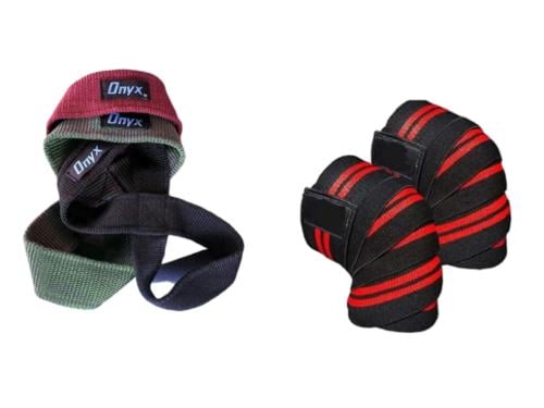 Onyx Straps سترابس طلب مسبق + ربطات ركبه (اربع قطع...