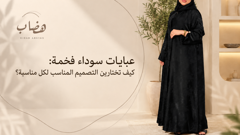 عبايات سوداء فخمة: كيف تختارين التصميم المناسب لكل مناسبة؟