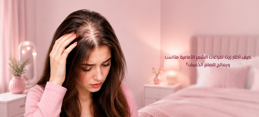 كيف أختار زيت لفراغات الشعر الأمامية مناسب ويعالج الصلع الخفيف؟