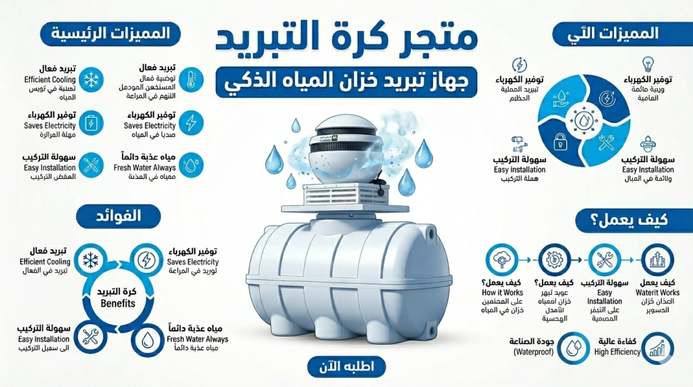 افضل جهاز تبريد مياه الخزانات
