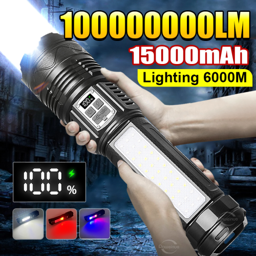 أقوى مصباح يدوي LED قابل للشحن – إضاءة فائقة بمدى...