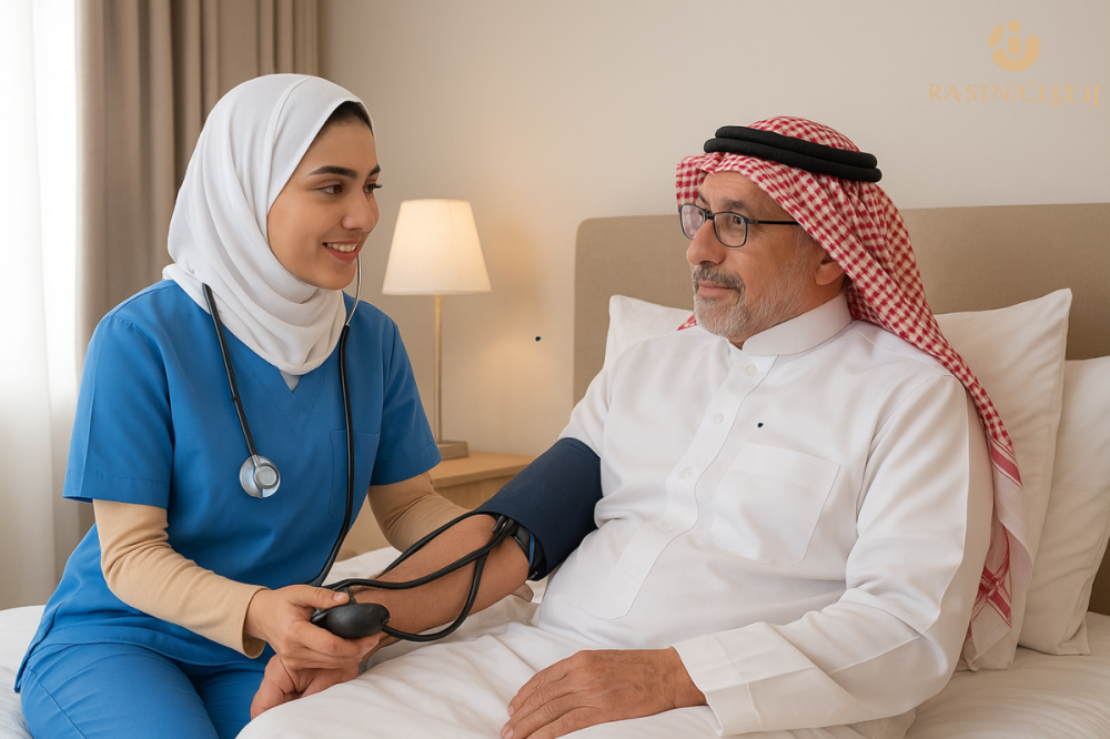 ممرضة منزلية بالشهر