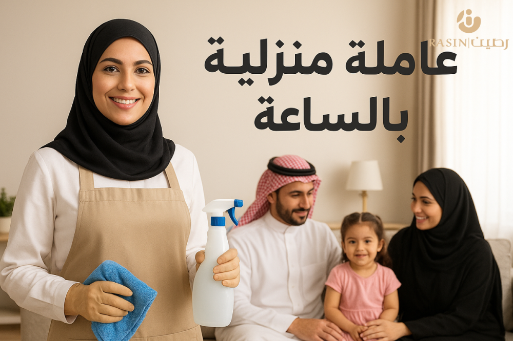 عامله منزليه بالساعه
