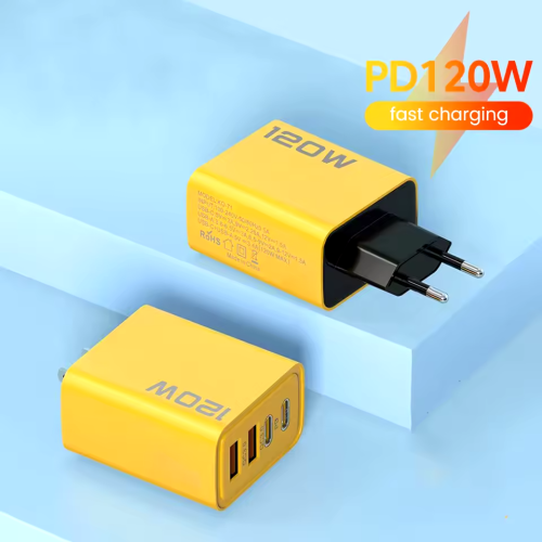 شاحن سريع Type-C 2USB+2PD يدعم آيفون 15/14/13، هوا...
